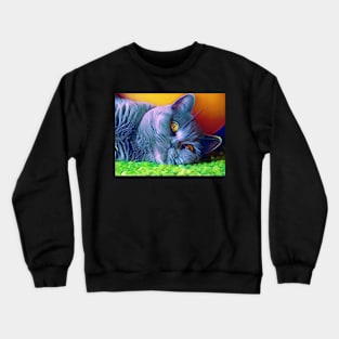 The Grey Kitty Crewneck Sweatshirt